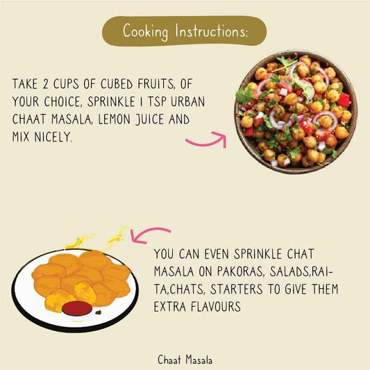 Chat masala Cooking instruction