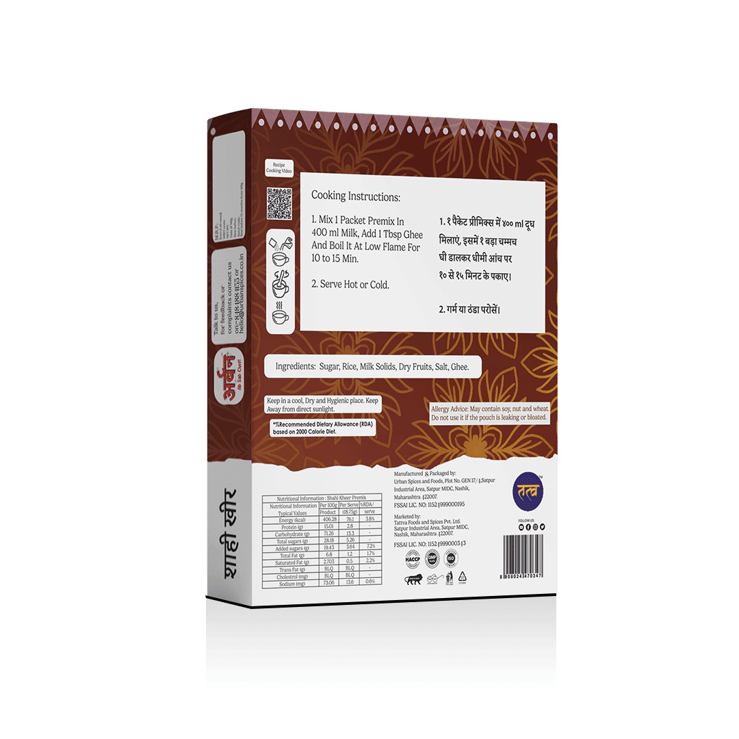 Shahi kheer Back image for cooking instruction